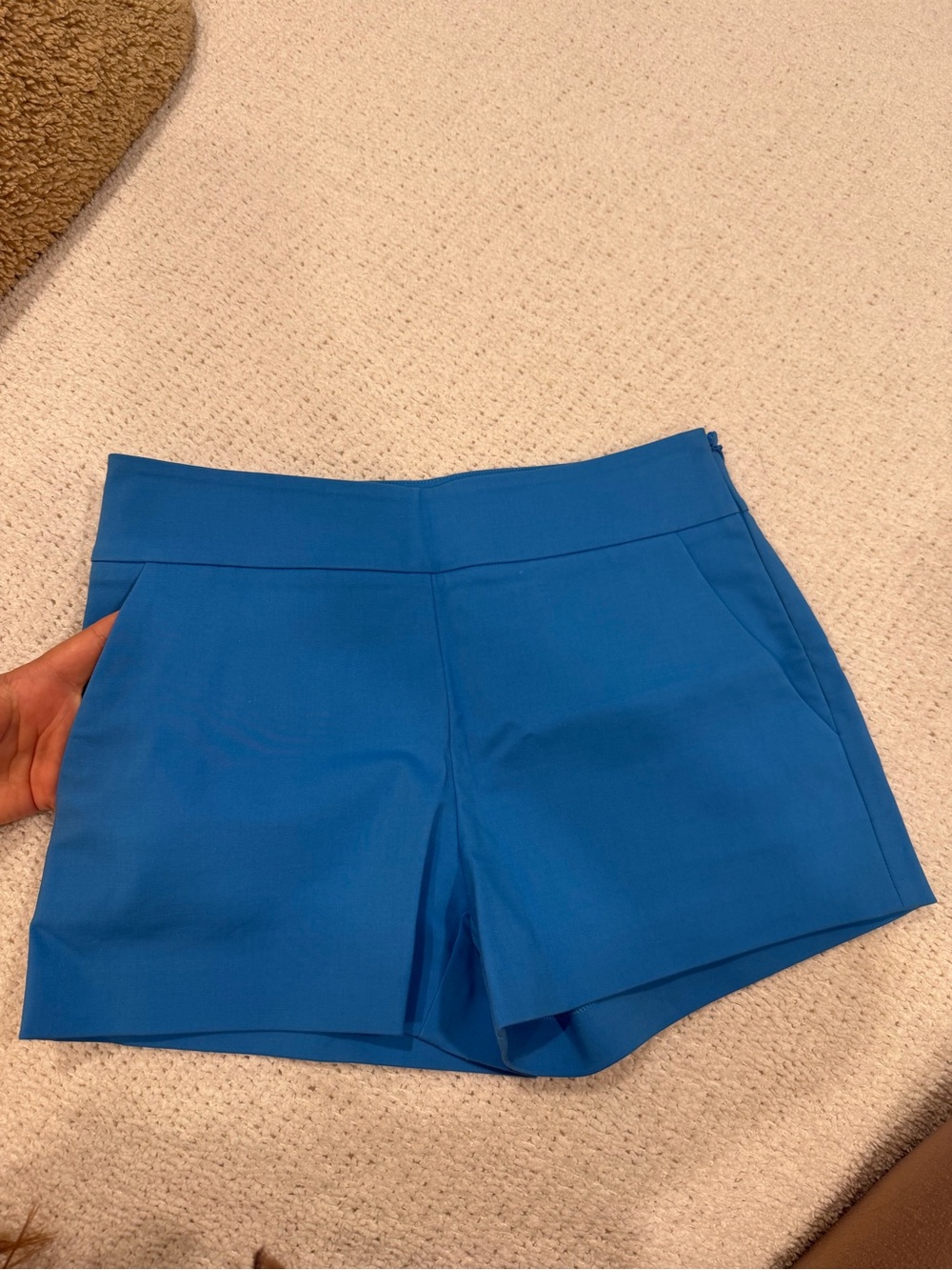 Marciano Electric Blue High-Waist Tailored Shorts